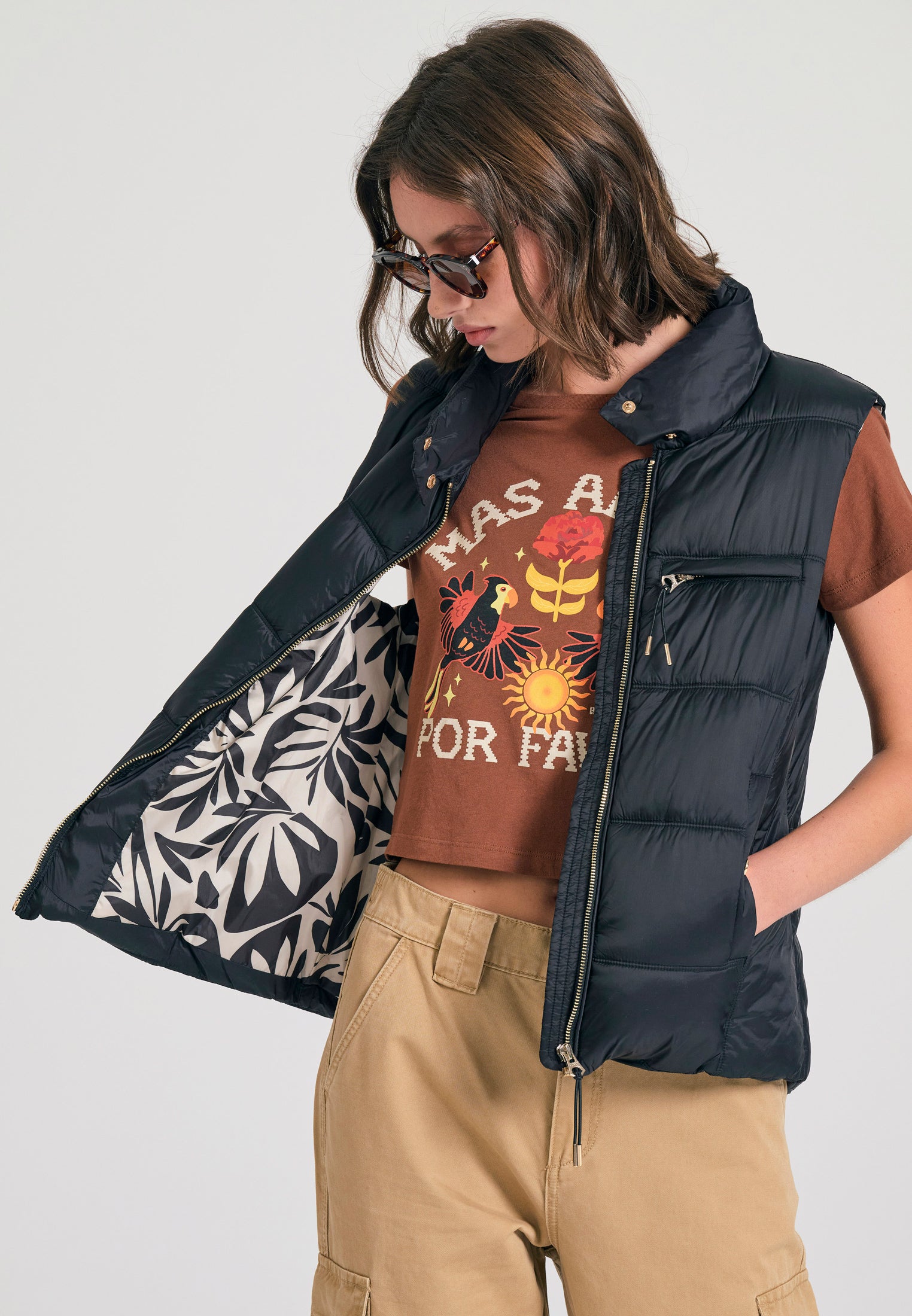 Women's vest quilted jacket