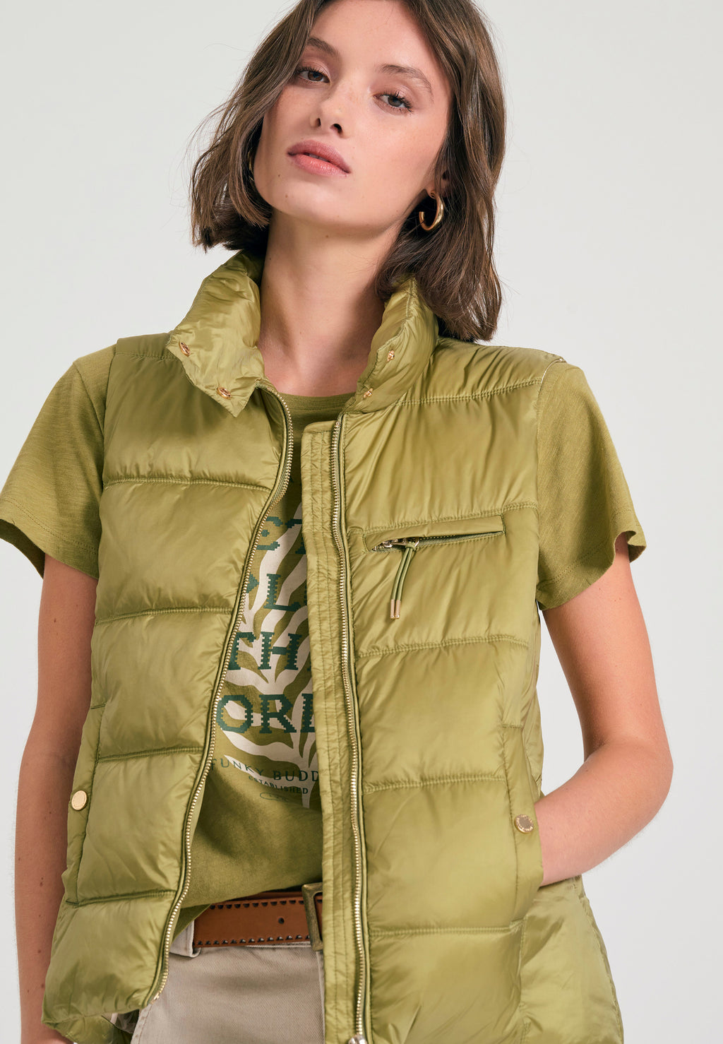 Women's vest quilted jacket
