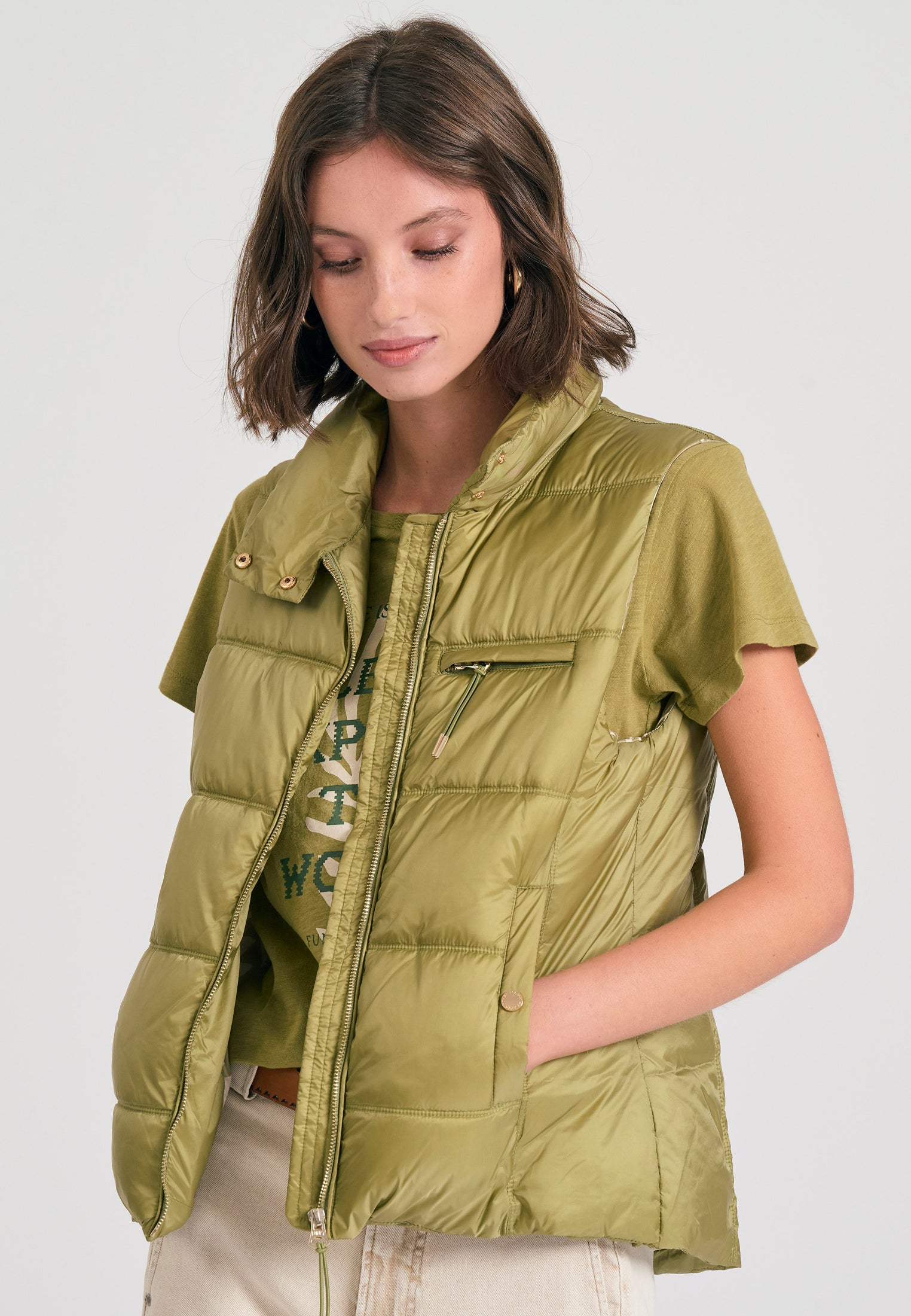 Women's vest quilted jacket