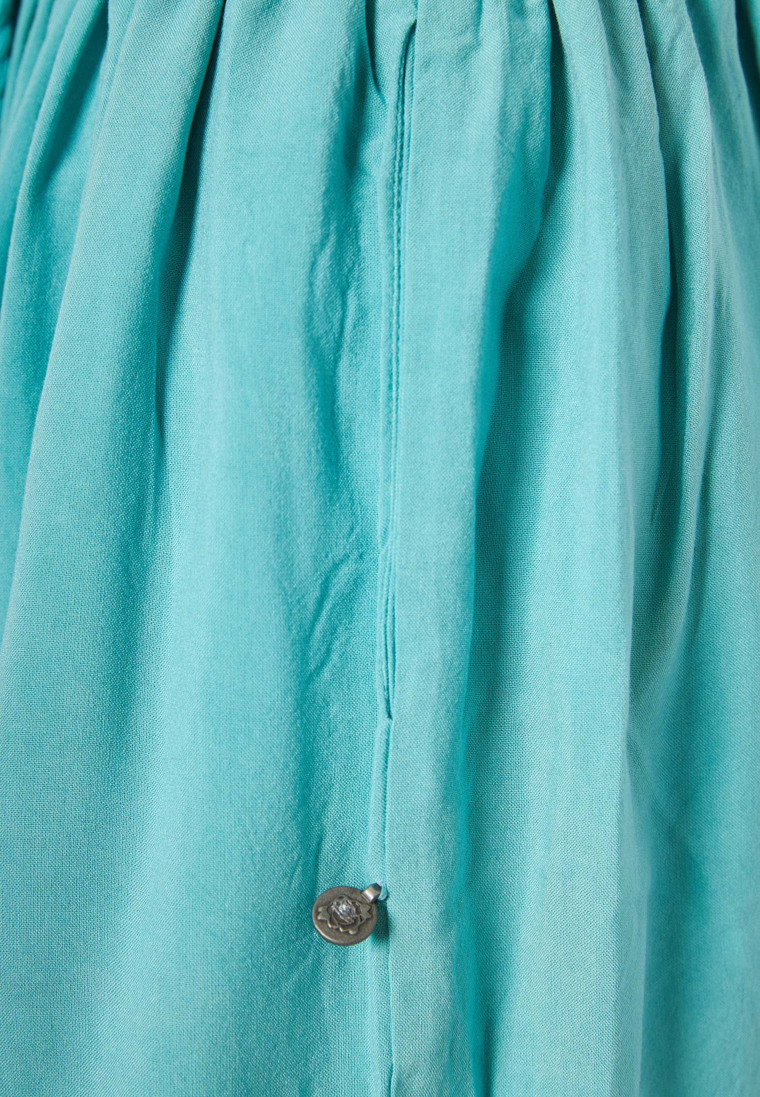 Loose fit shorts with drawstring and ruffle waist