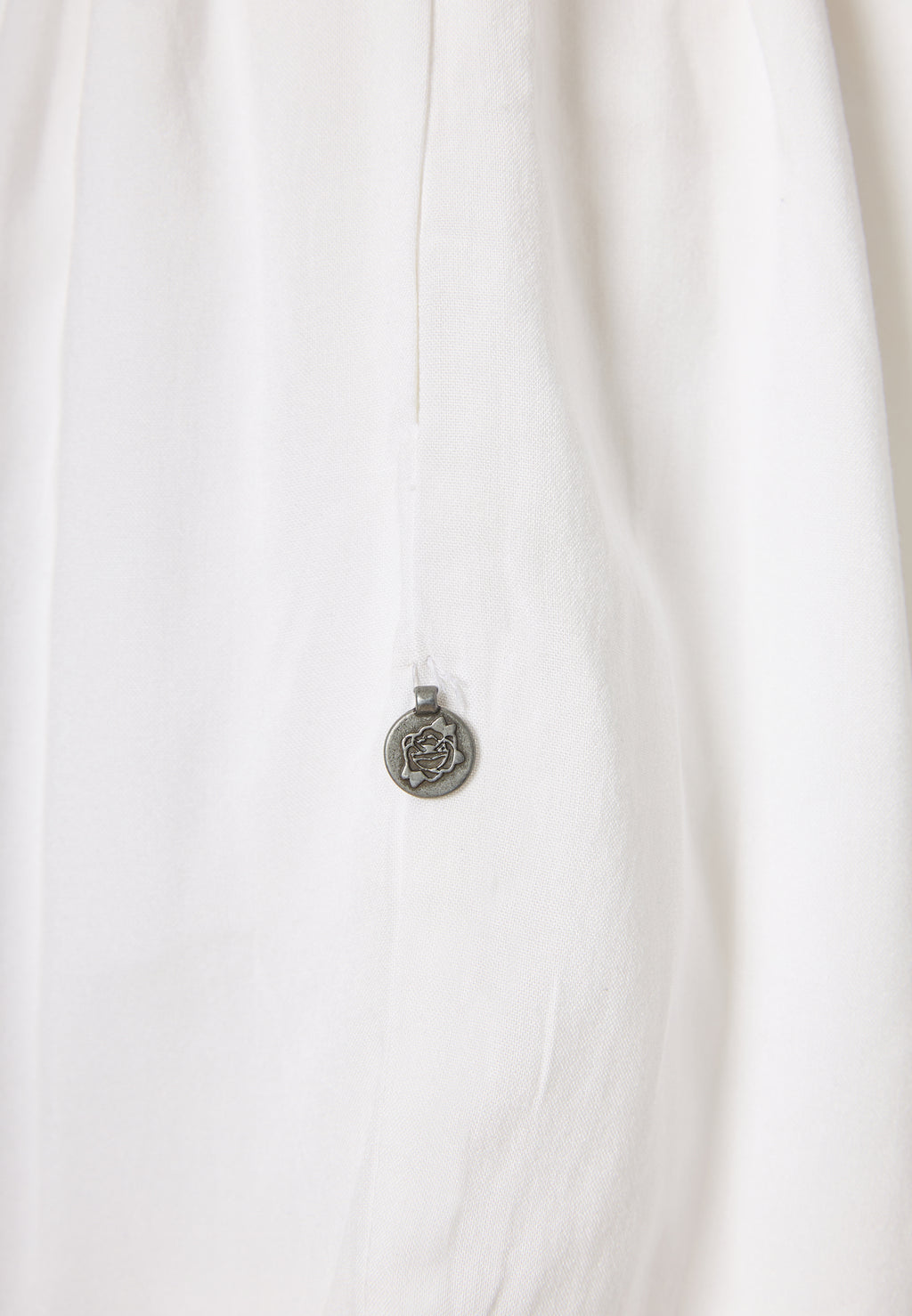 Loose fit shorts with drawstring and ruffle waist