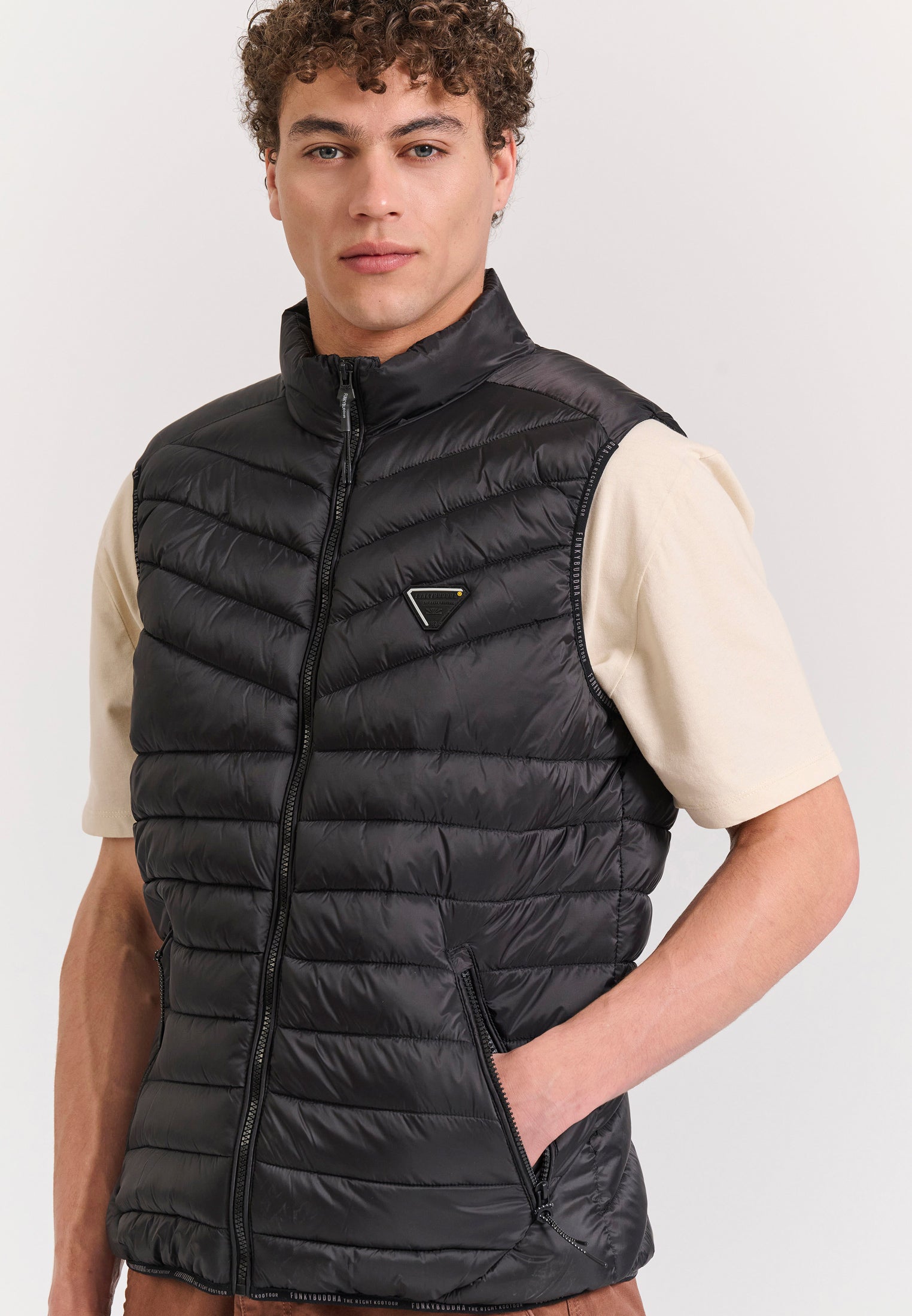 Men's vest quilted jacket