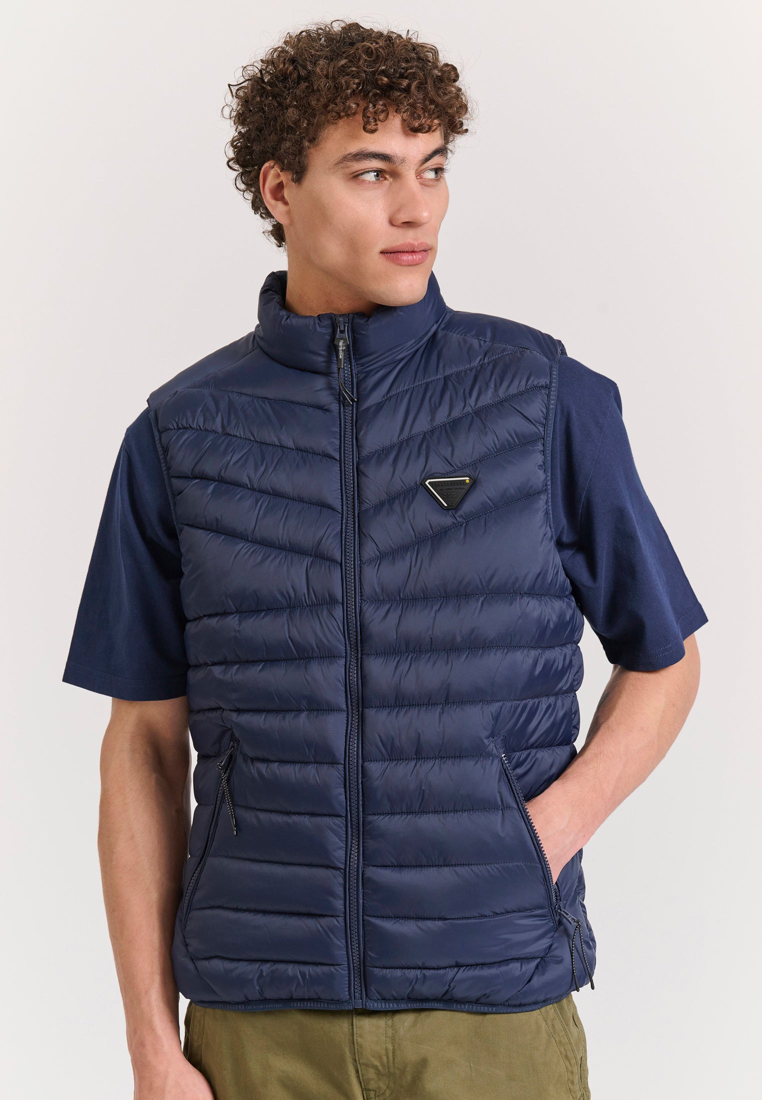 Men's vest quilted jacket