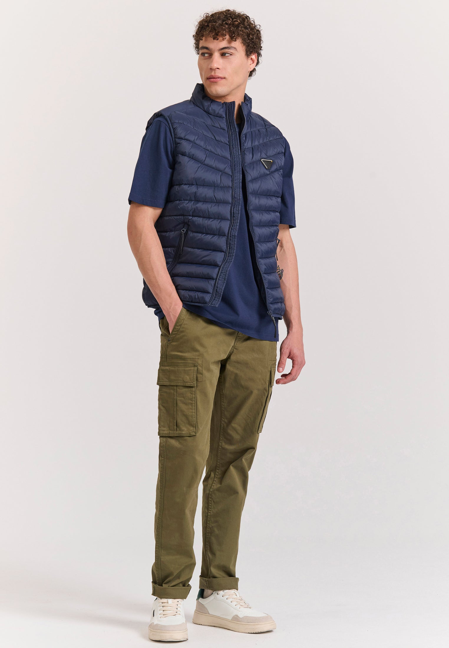 Men's vest quilted jacket
