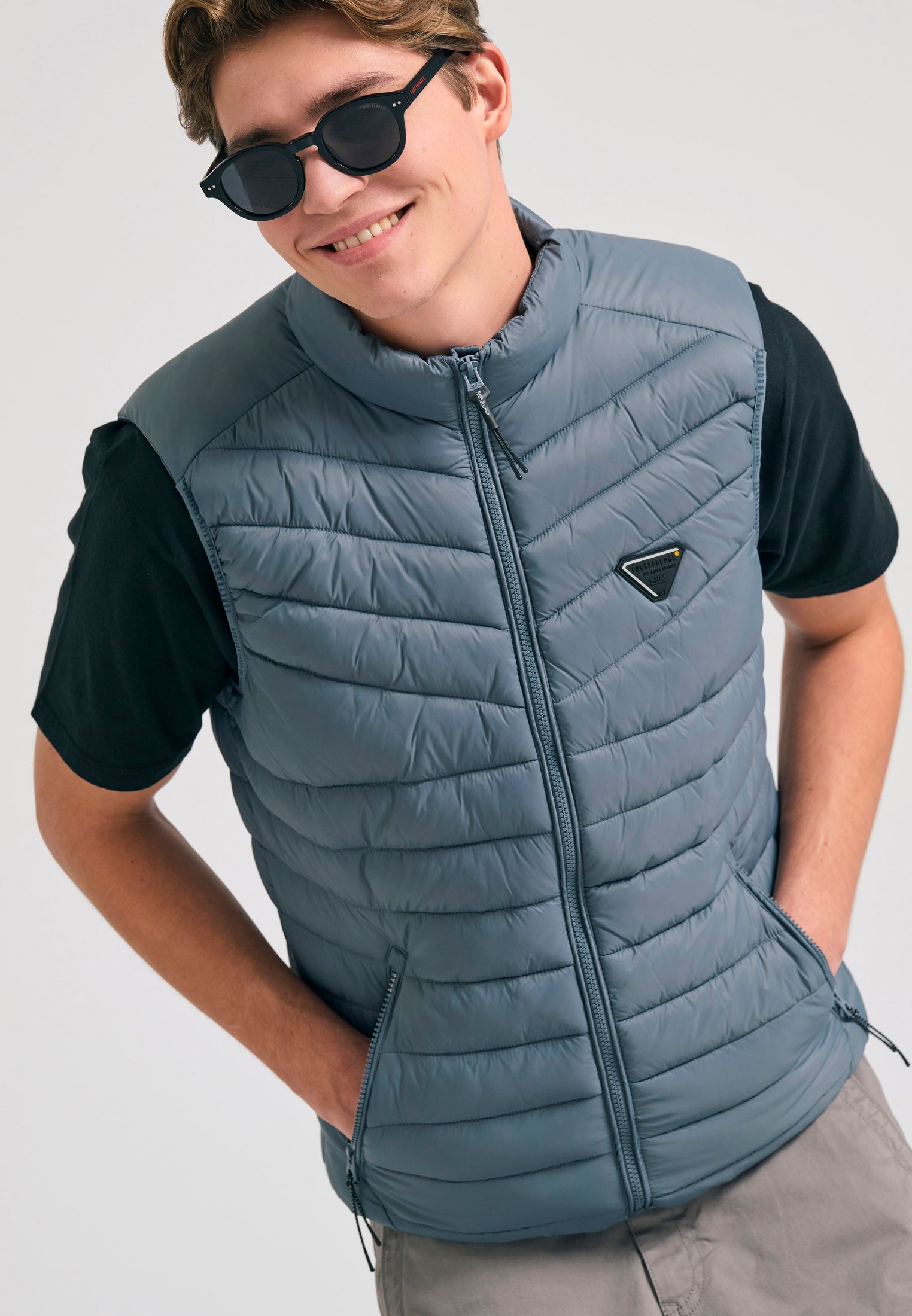 Men's vest quilted jacket