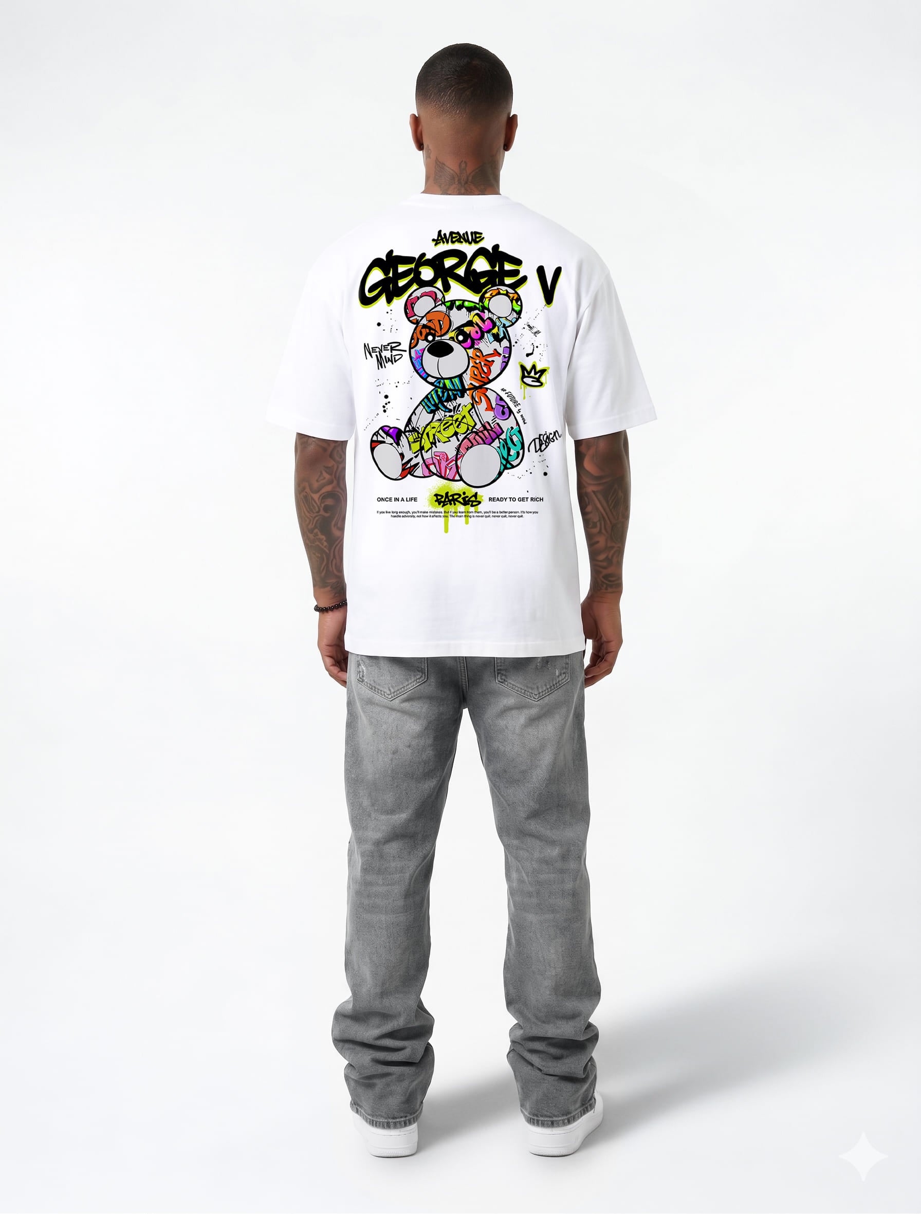 Camiseta George V "Bear Graffiti"