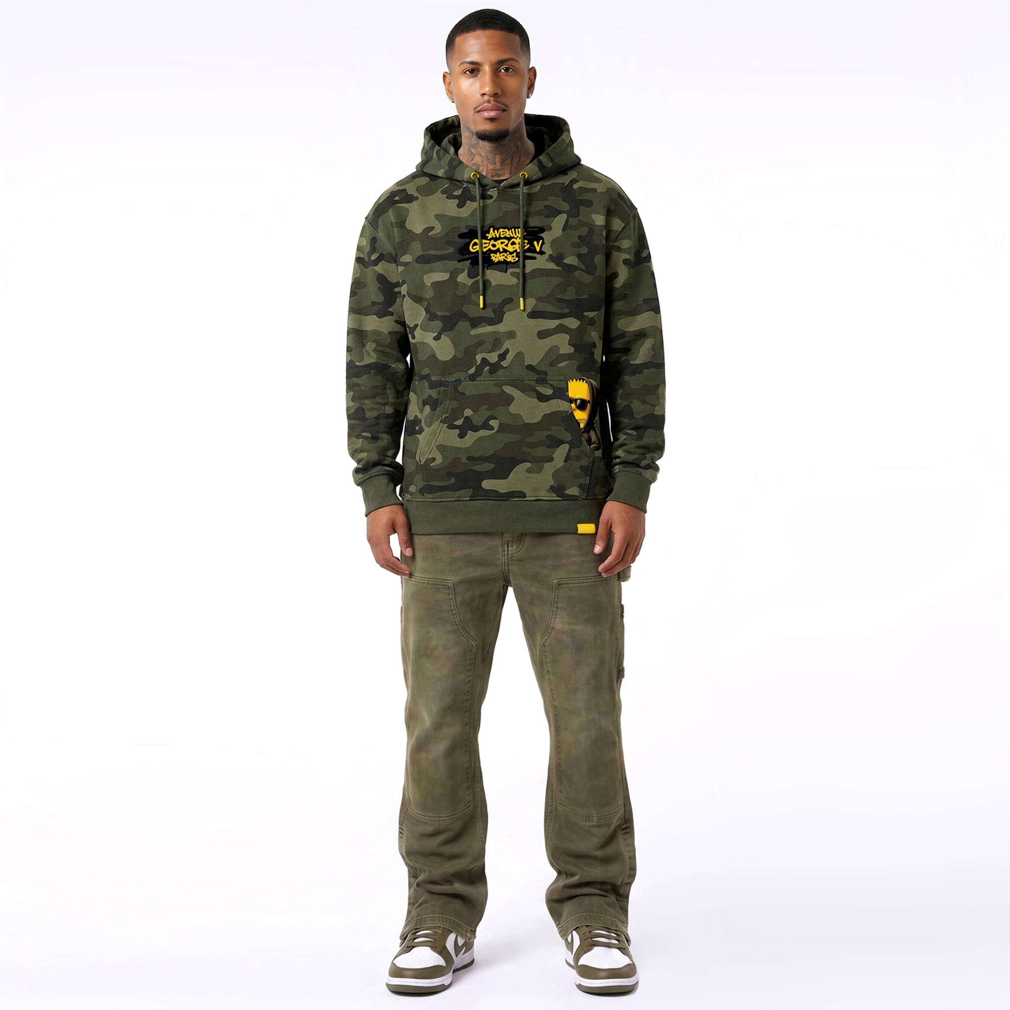 Sudadera George V "Camo Bart"