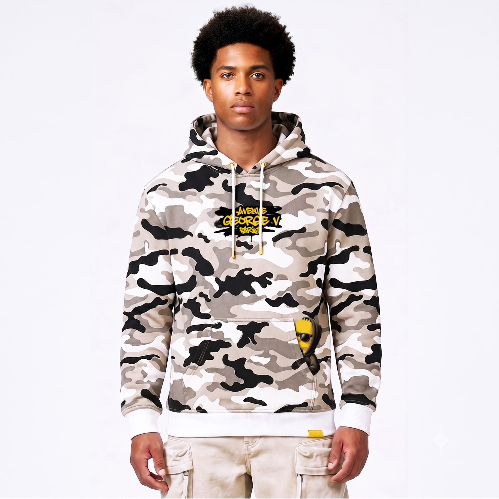 Sudadera George V "Camo Bart"