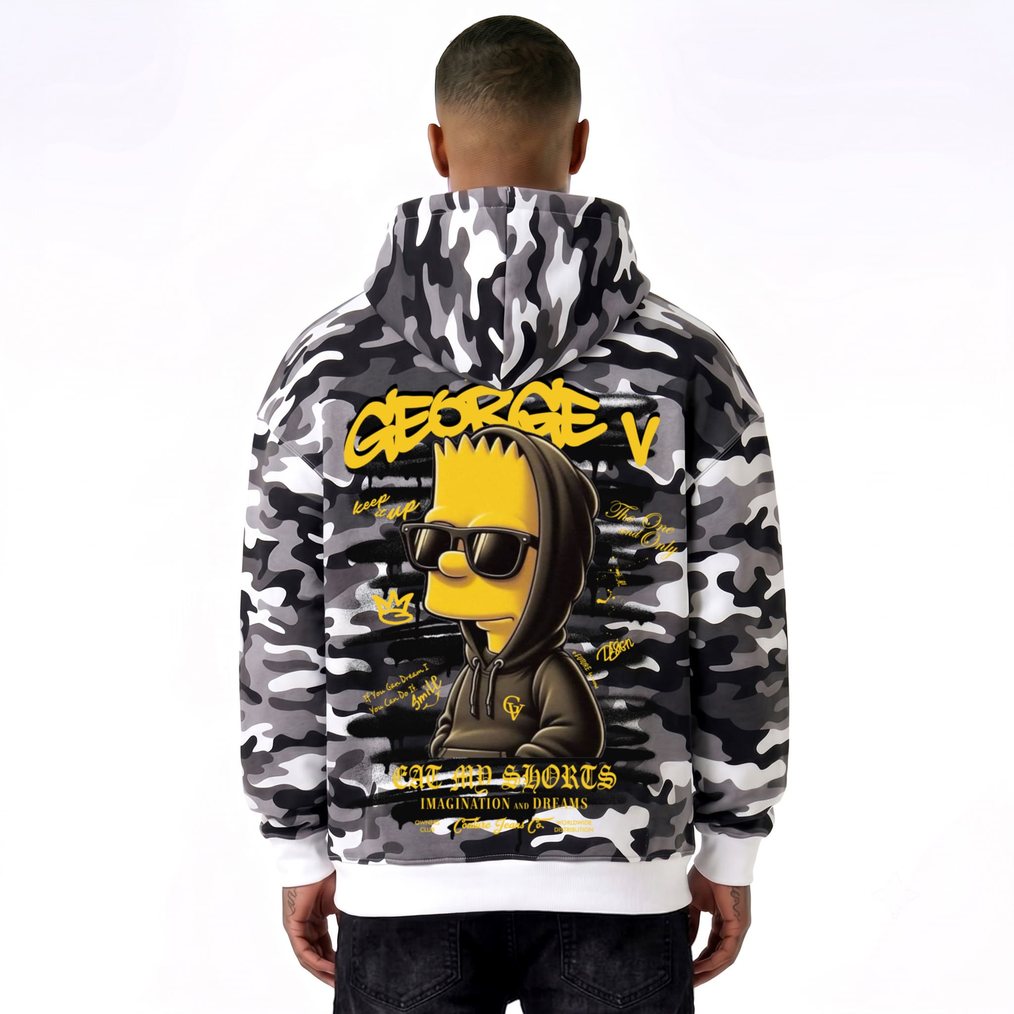 Sudadera George V "Camo Bart"