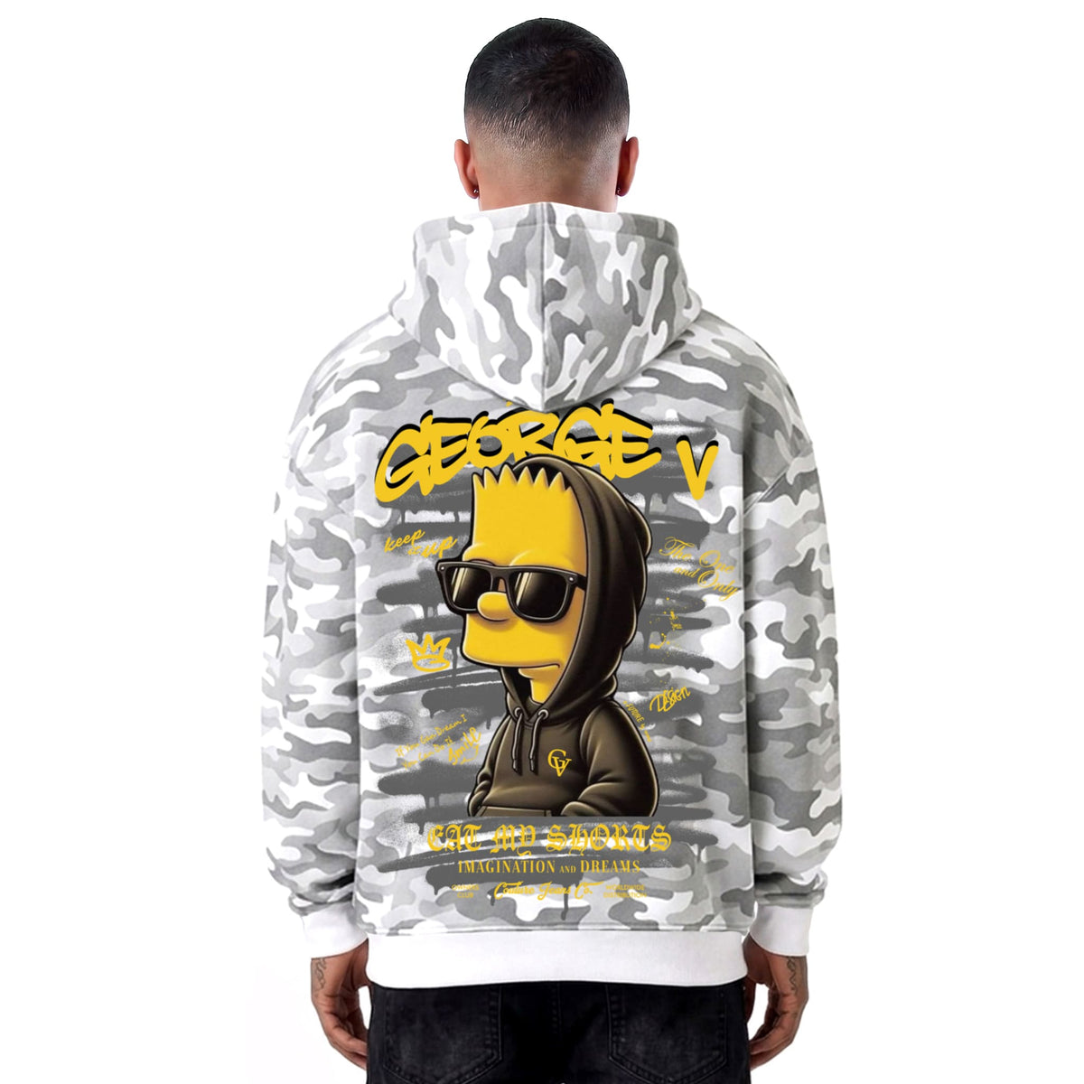 Sudadera George V "Camo Bart"