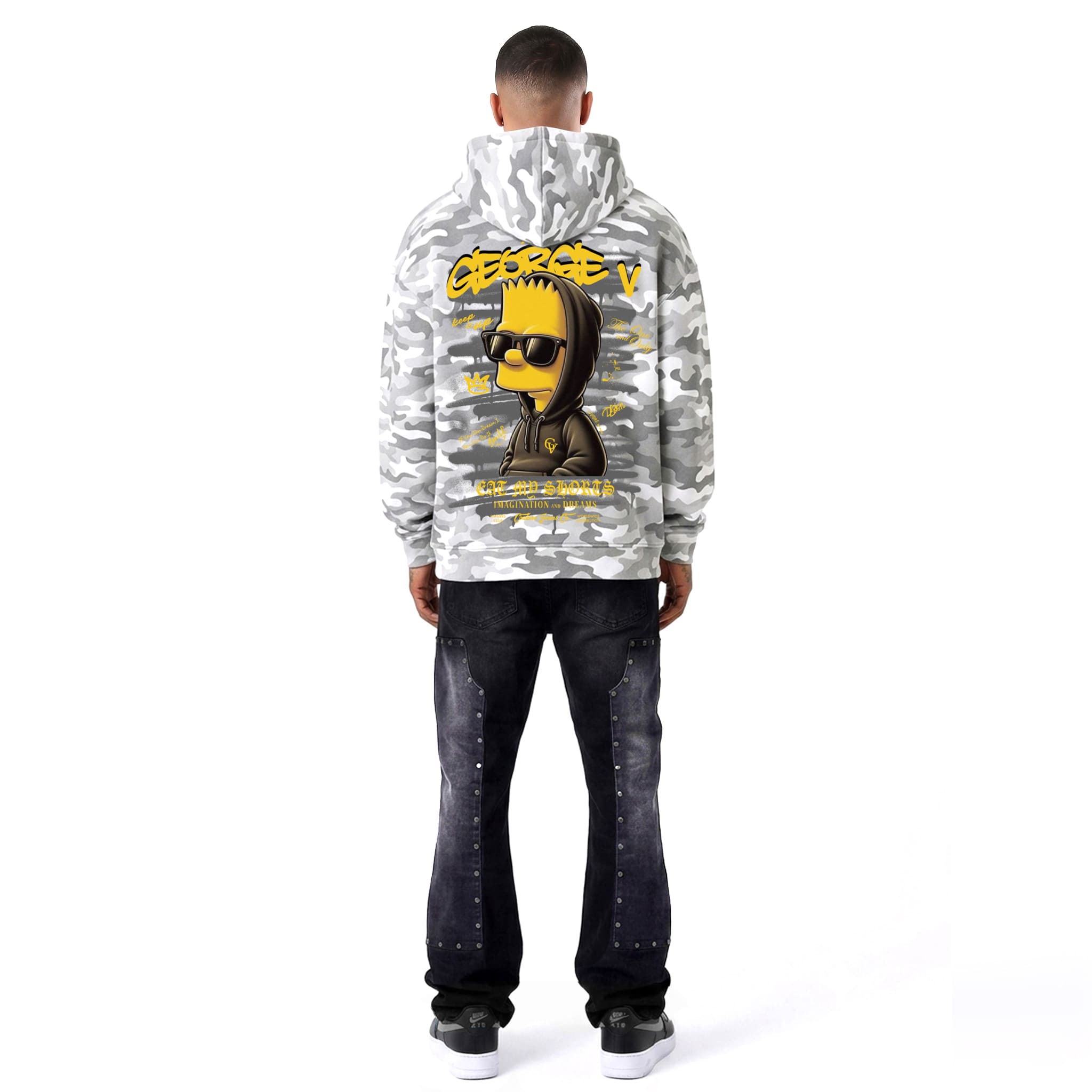 Sudadera George V "Camo Bart"