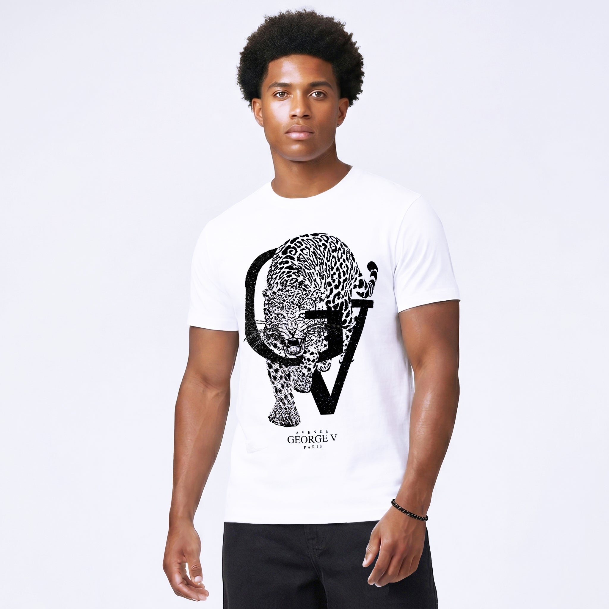 Camiseta George V "Crystal Leopard"