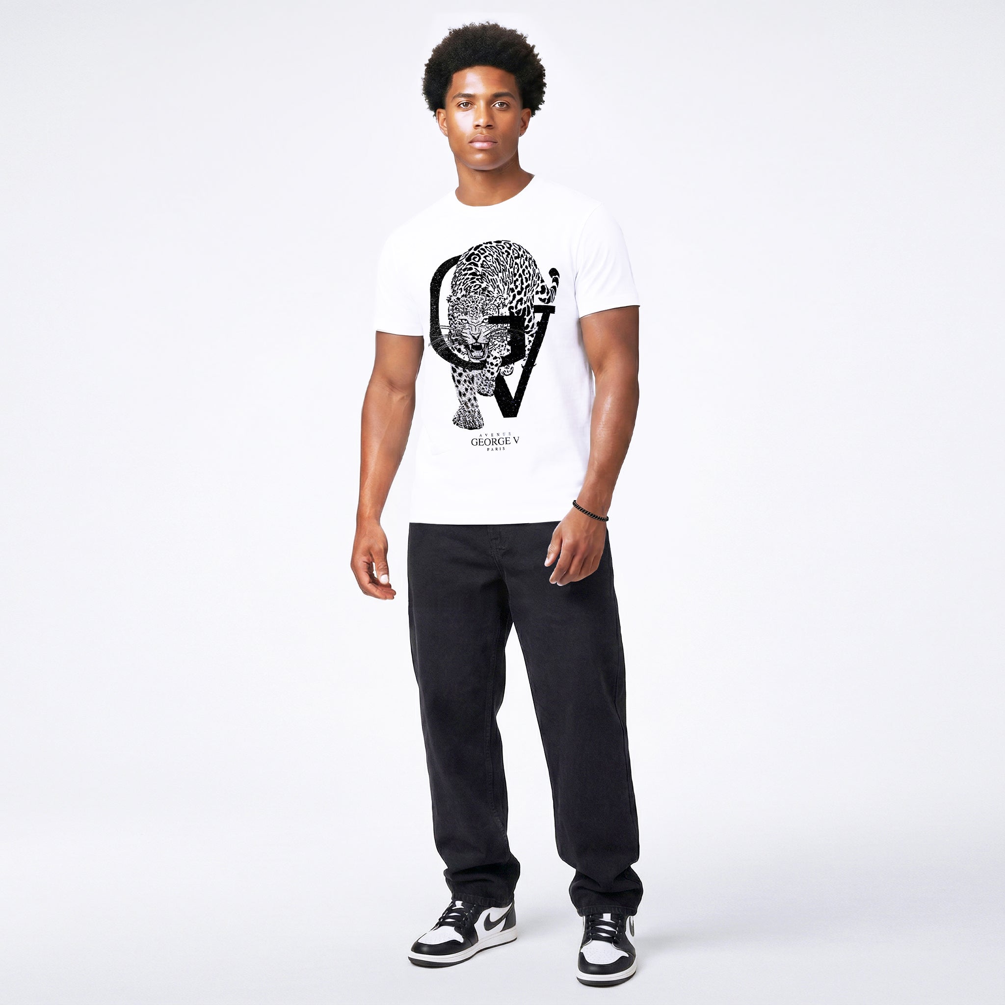 Camiseta George V "Crystal Leopard"