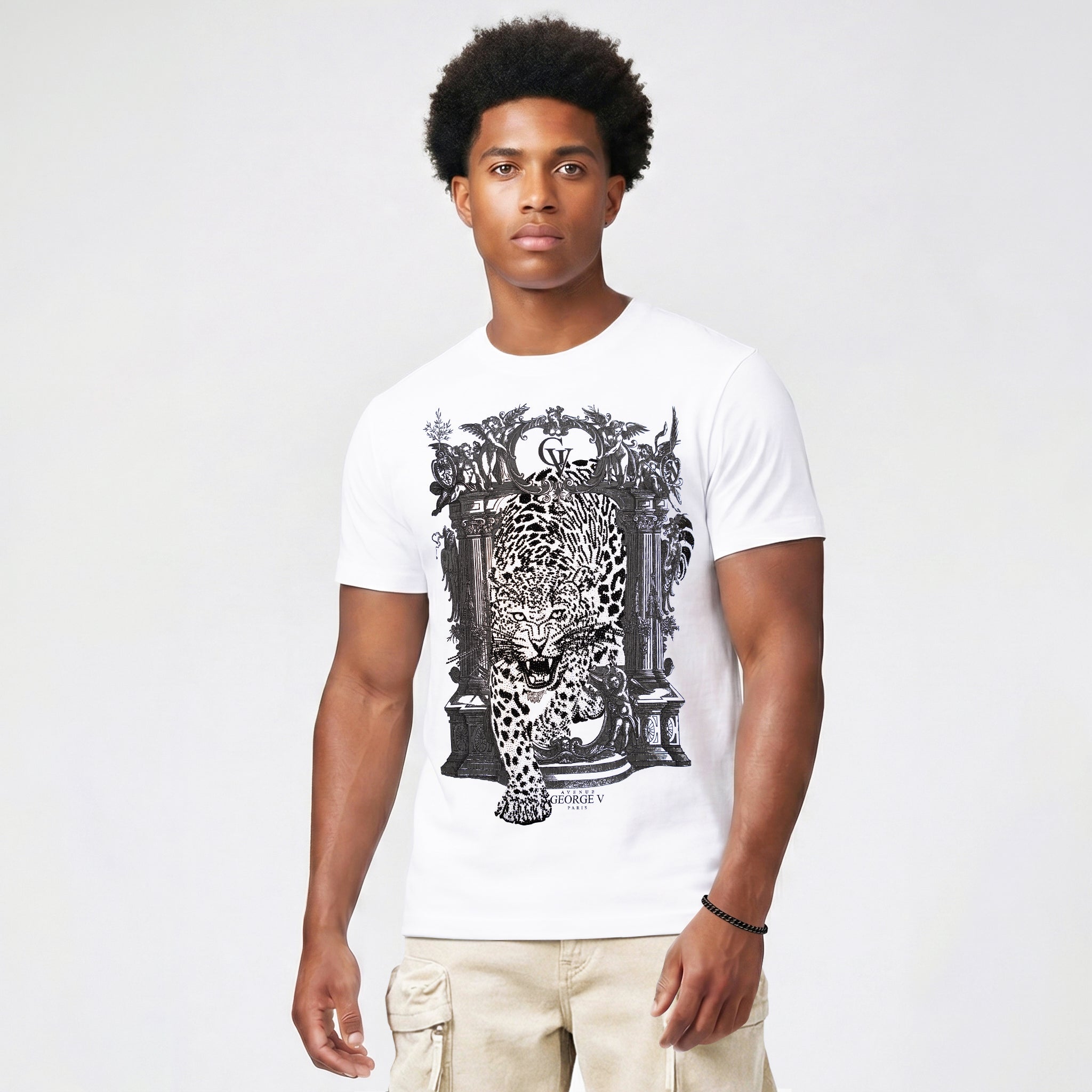Camiseta George V "Leopard Baroque"